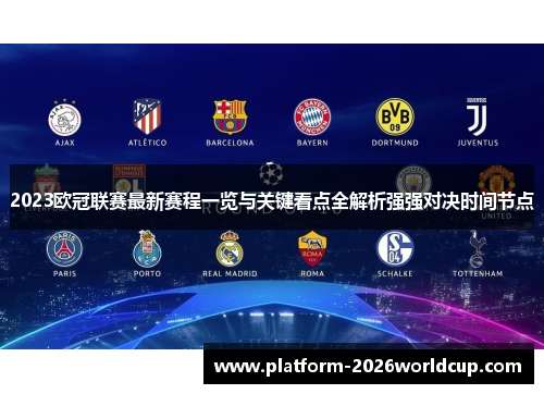 2023欧冠联赛最新赛程一览与关键看点全解析强强对决时间节点