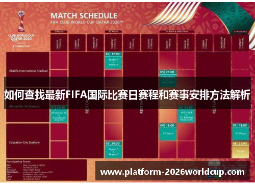 如何查找最新FIFA国际比赛日赛程和赛事安排方法解析
